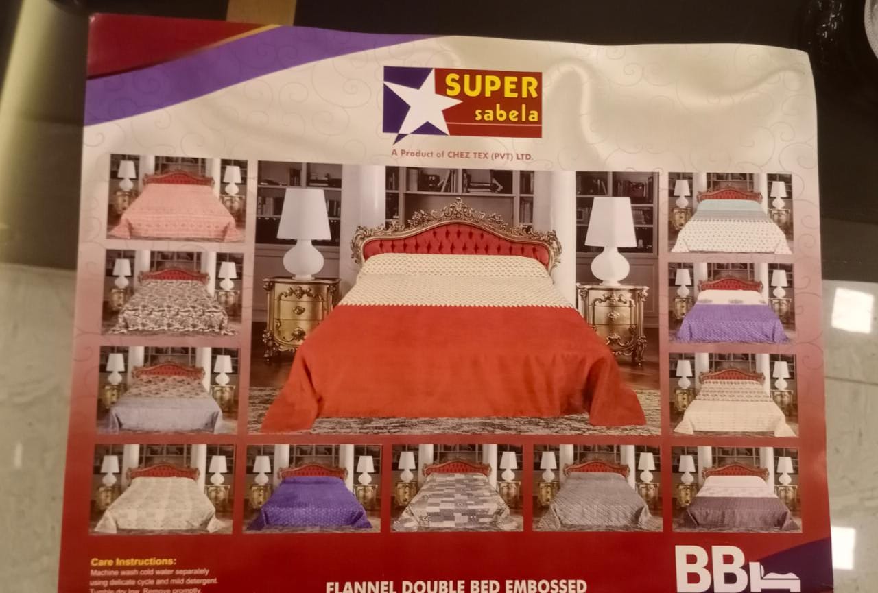 SUPER SABELA FLANNAL EMB WITHOUT BORDER DOUBLE BED
